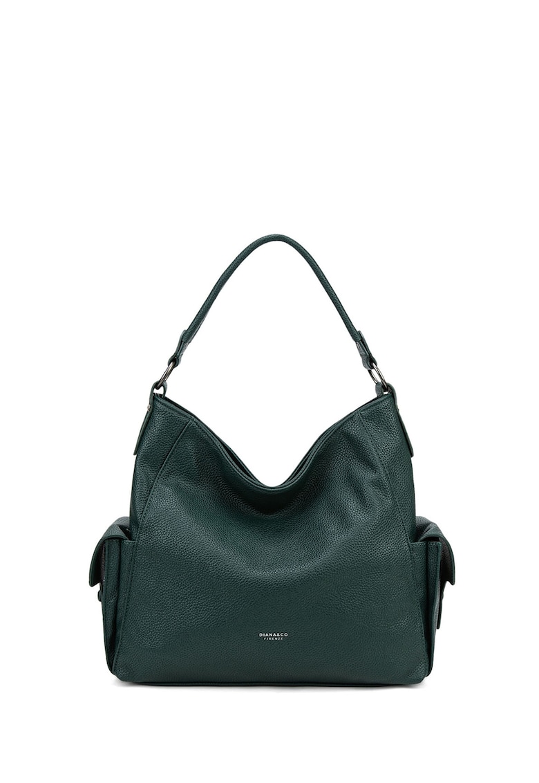 Oferte la Geanta hobo din piele ecologica Eloria Ultra - Verde