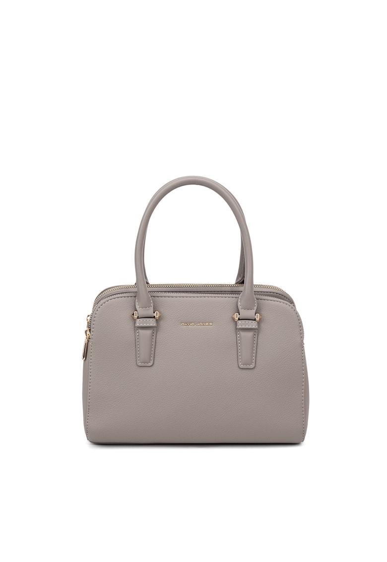 Oferte la Geanta din piele ecologica cu maner si bareta detasabila Oriana - Maro taupe