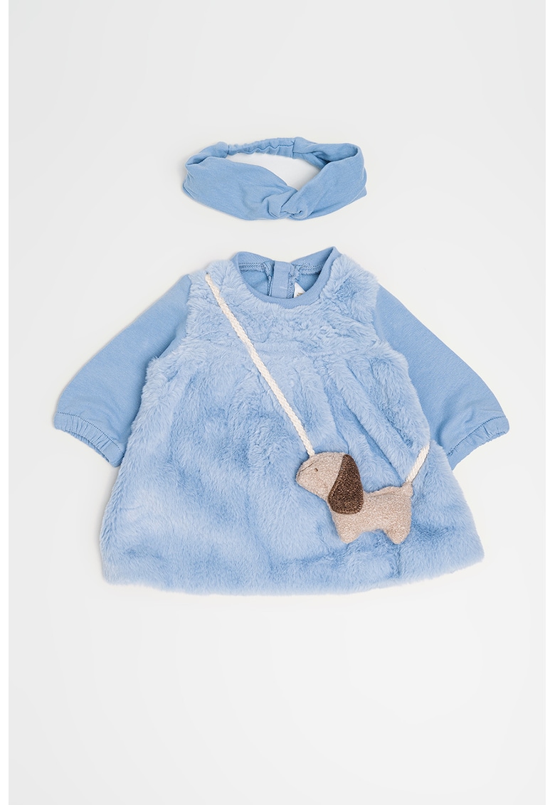 Oferte la Set de rochie de plus si bentita - Albastru deschis