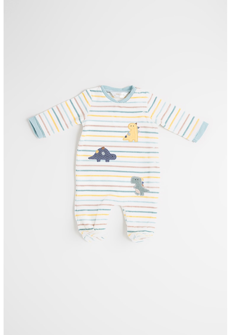 Oferte la Salopeta de pijama de plus - Verde/Galben/Alb murdar