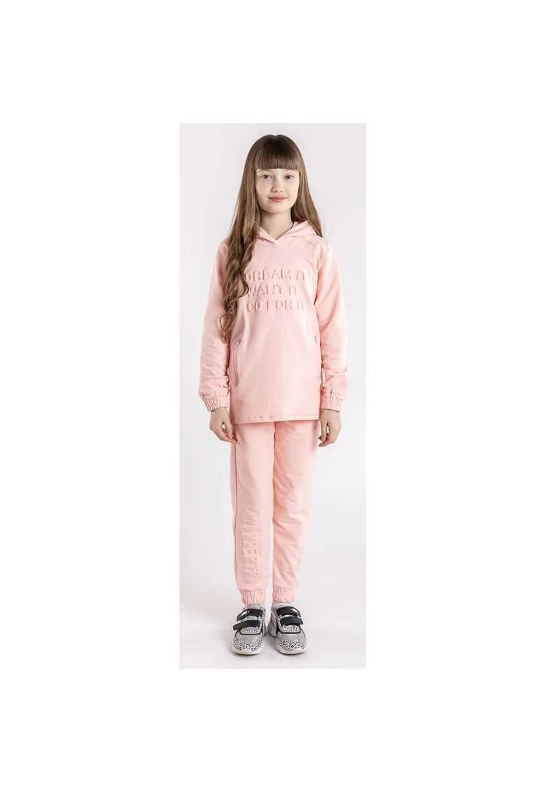 Oferte la Pantaloni din bumbac cu imprimeu pentru fete - Roz