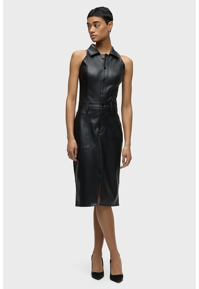 Oferte la Rochie midi fara maneci - Negru