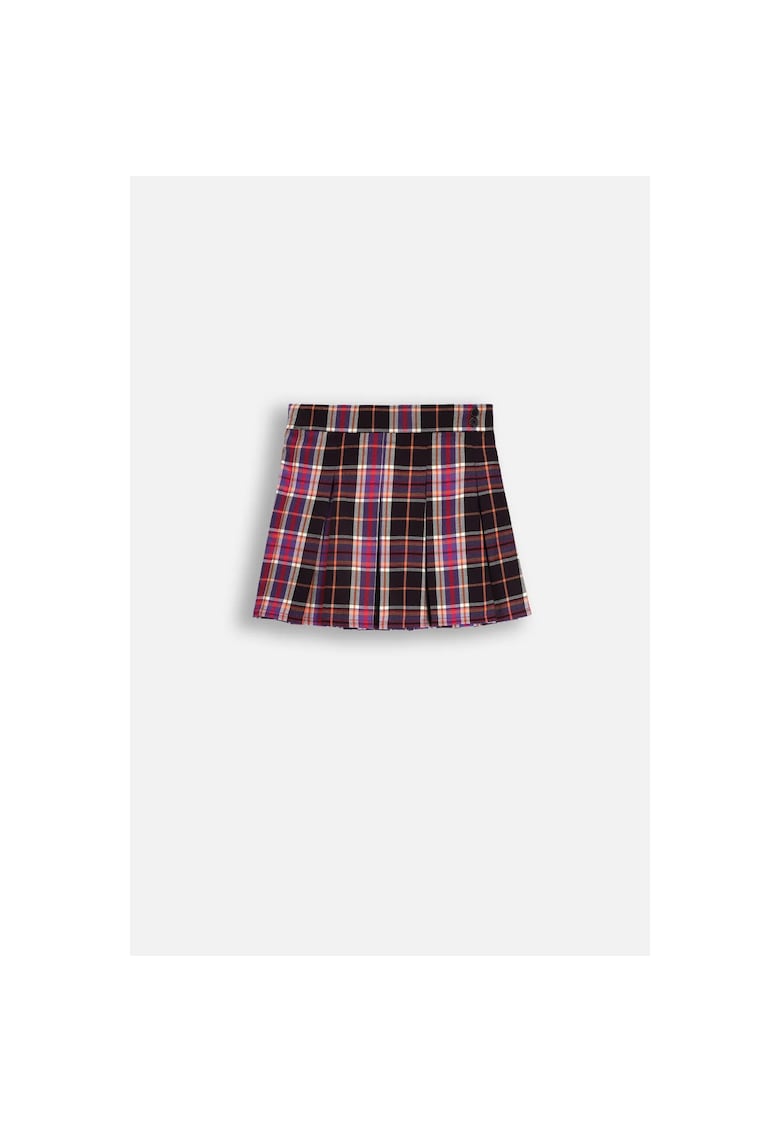 Oferte la Fusta plisata  model in carouri - multicolor - poliester - pentru fete