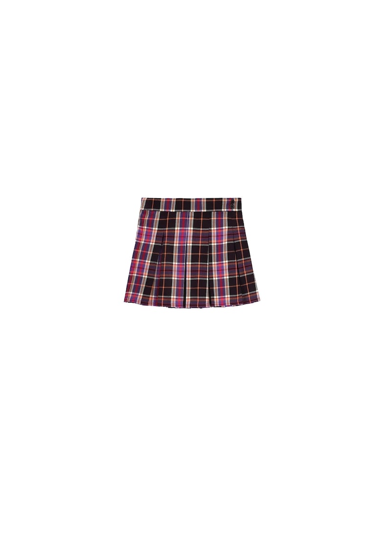 Oferte la Fusta fetite -  carouri - pliuri - multicolor - poliester -