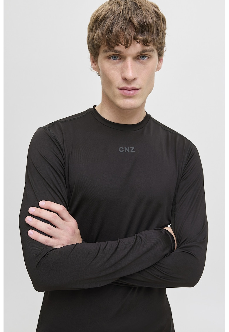 Oferte la Bluza slim fit uni - Negru