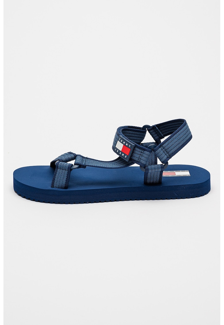 Oferte la Sandale din material textil cu inchidere velcro - Albastru inchis