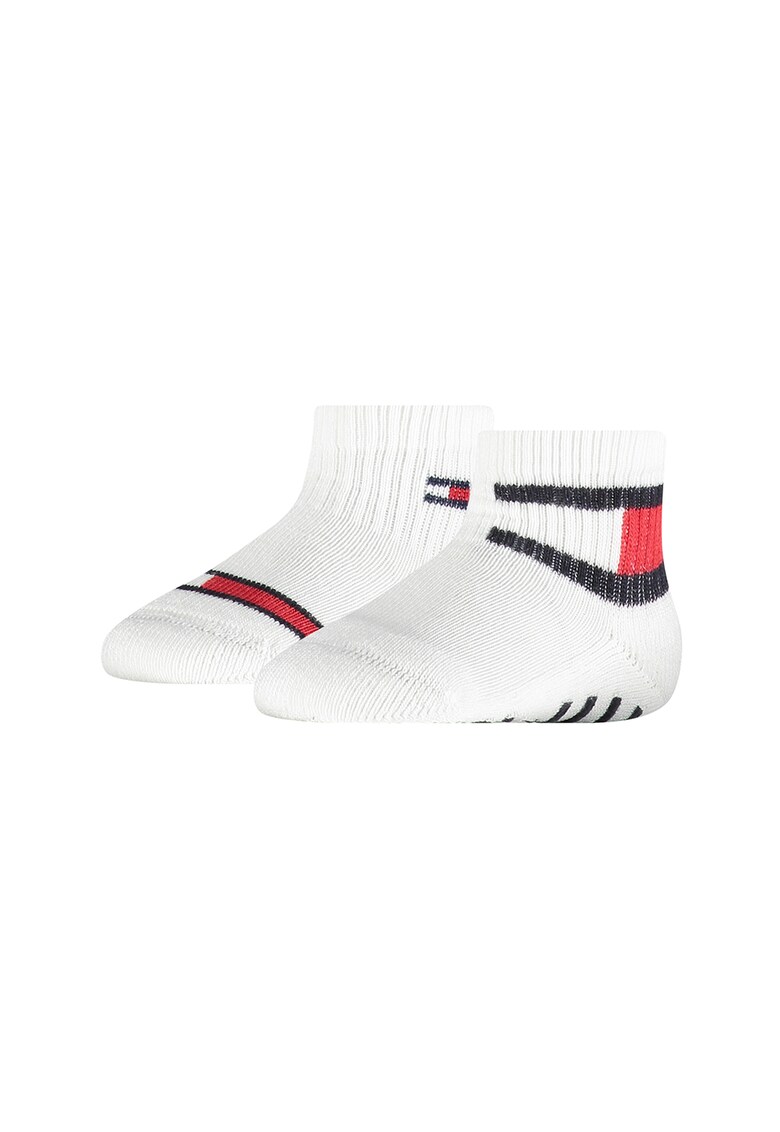 Oferte la Set de sosete scurte cu model logo - 2 perechi