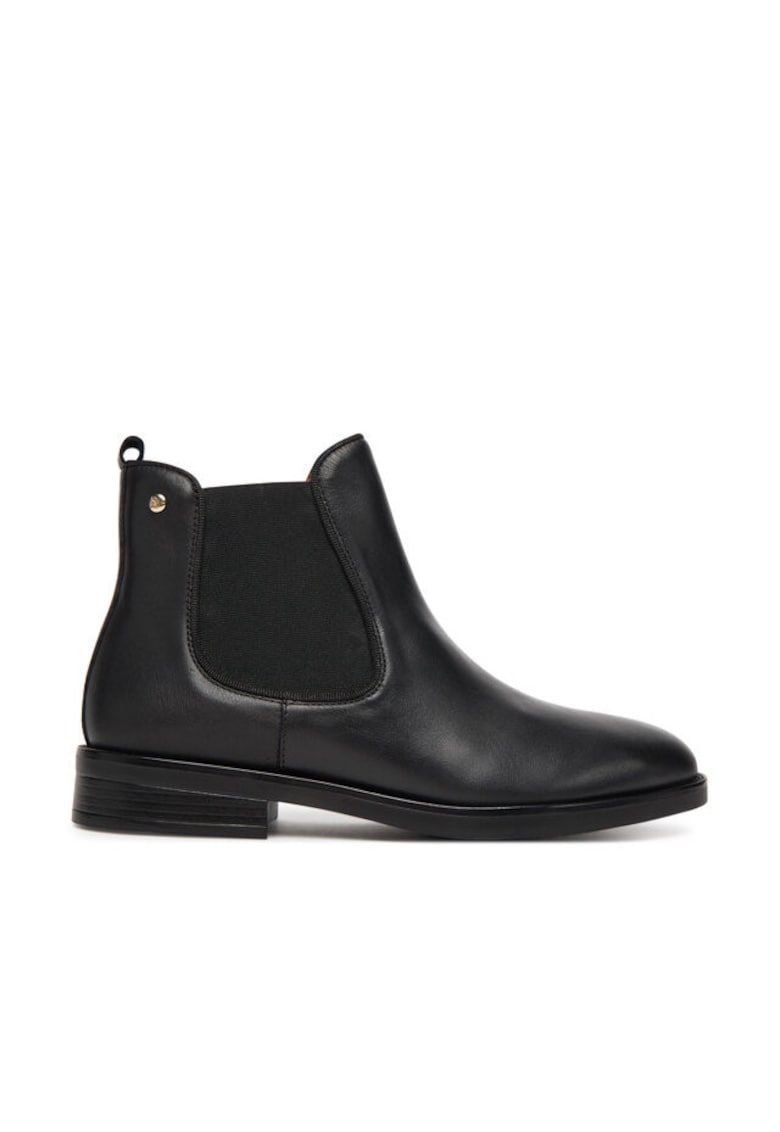 Ghete dama -  Chelsea - piele naturala - negru