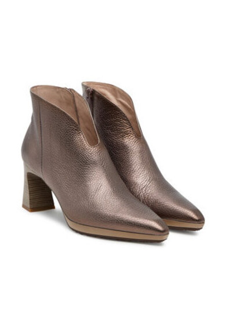 Oferte la Botine dama -  piele naturala - maro bej