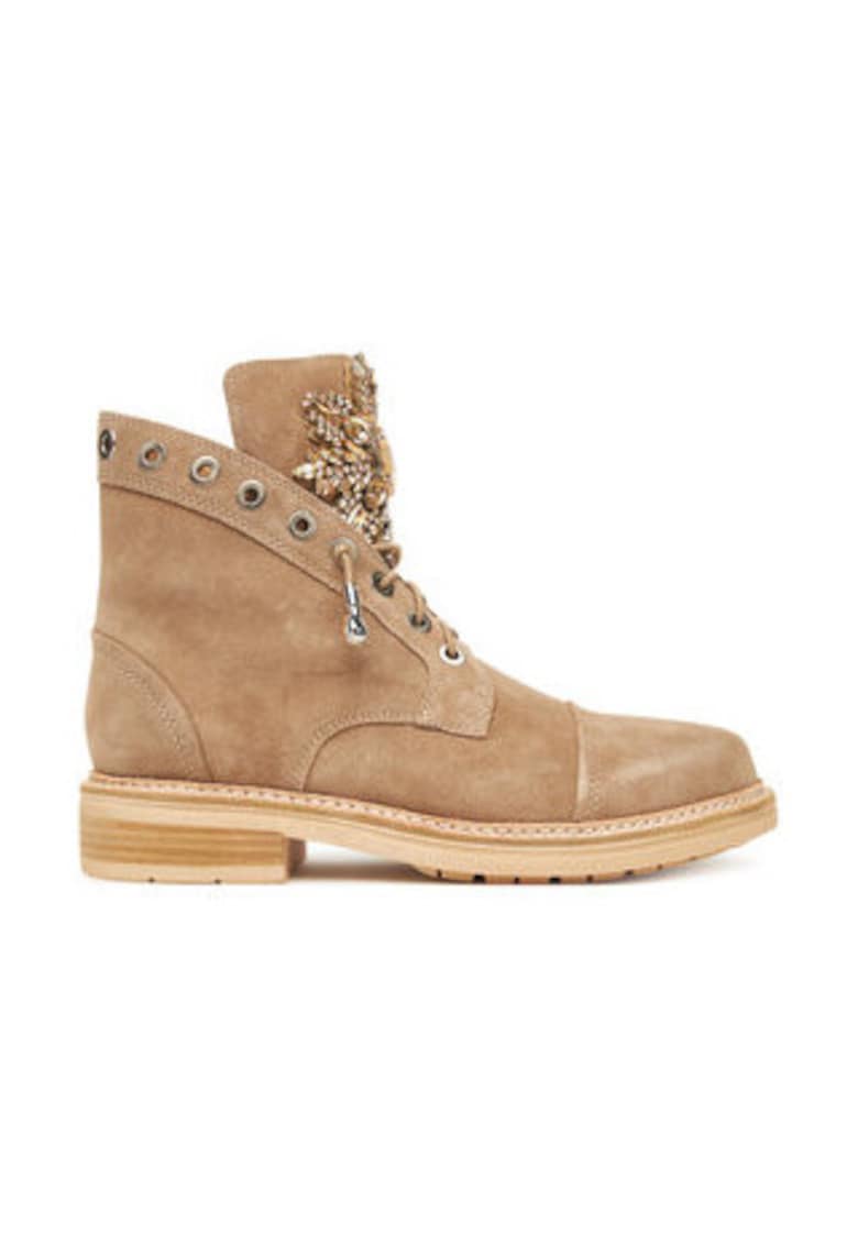 Oferte la Botine dama - Maro/Bej