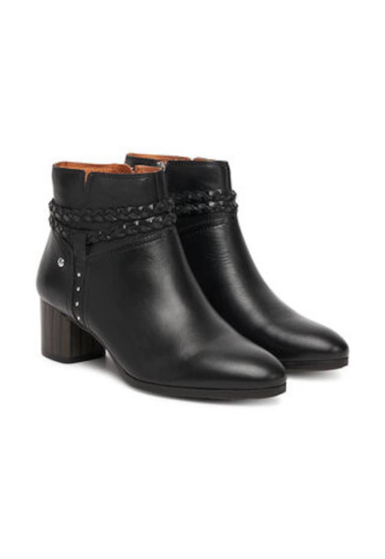 Botine dama -  piele naturala  - negru