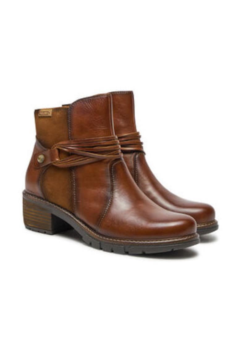 Botine dama -  piele naturala - maro