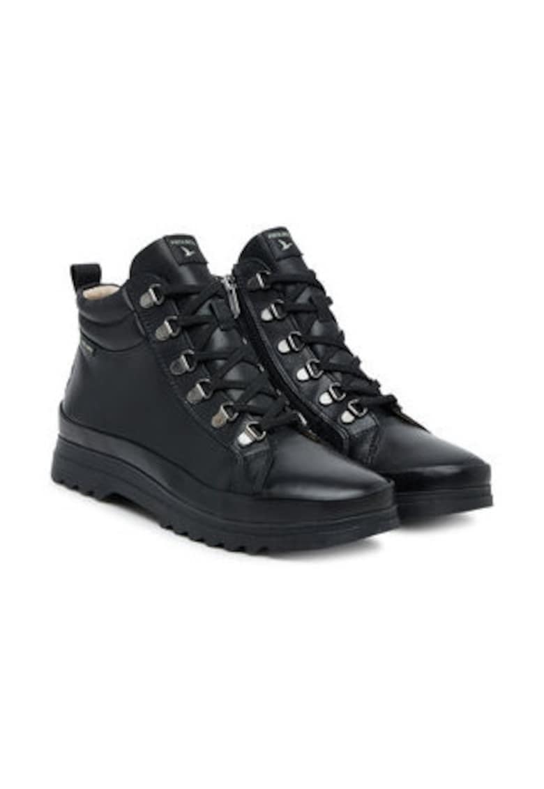 Botine dama -  piele naturala - negru set de ghetute