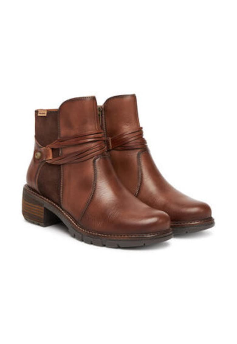 Oferte la Botine dama -  piele naturala - maro - set ghetute