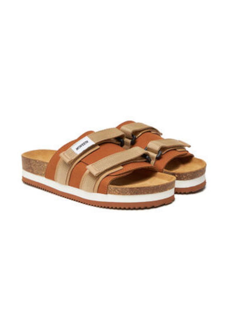 Oferte la Slapi dama -  piele ecologica - maro