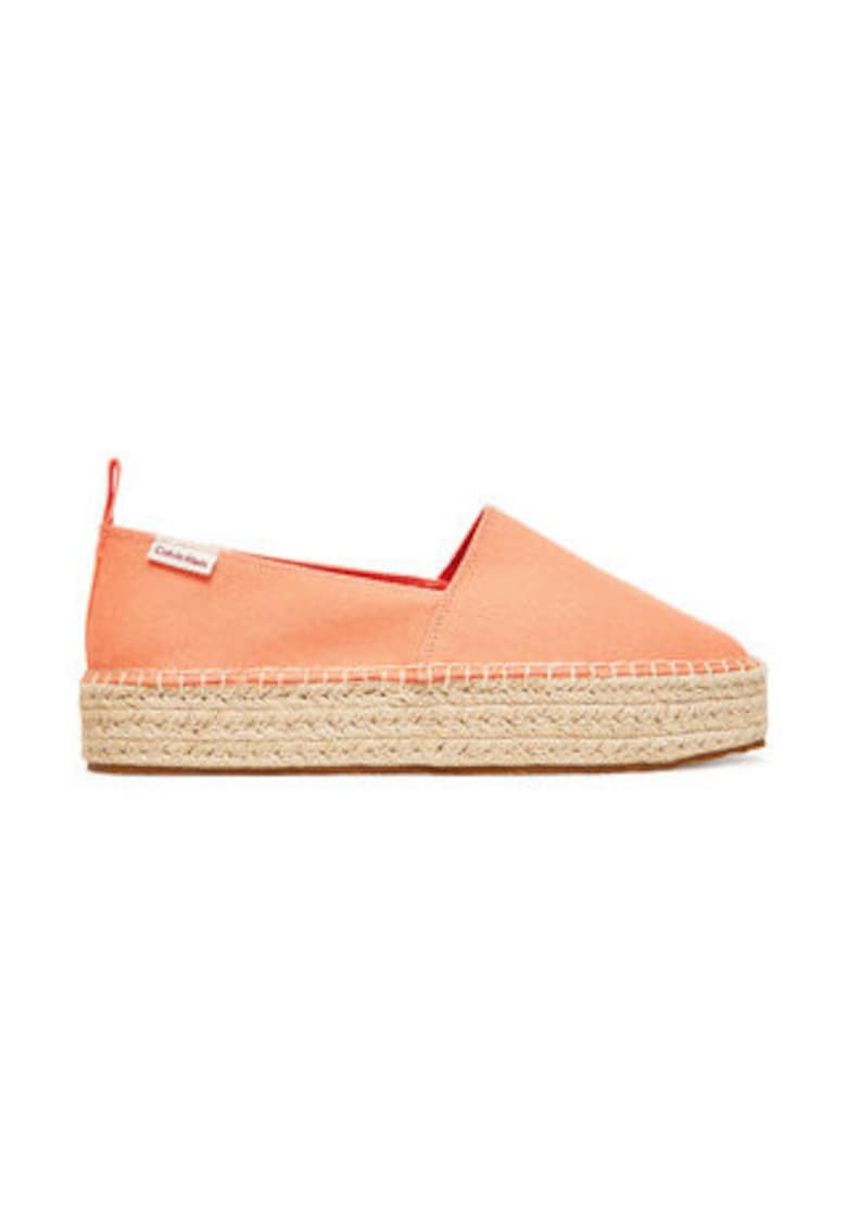 Oferte la Espadrile dama  material textil - portocaliu