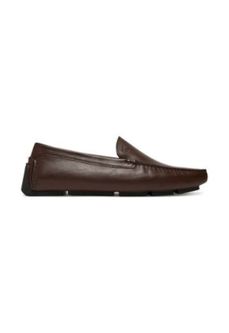 Oferte la Mocasini  305197993 - piele naturala - rosu