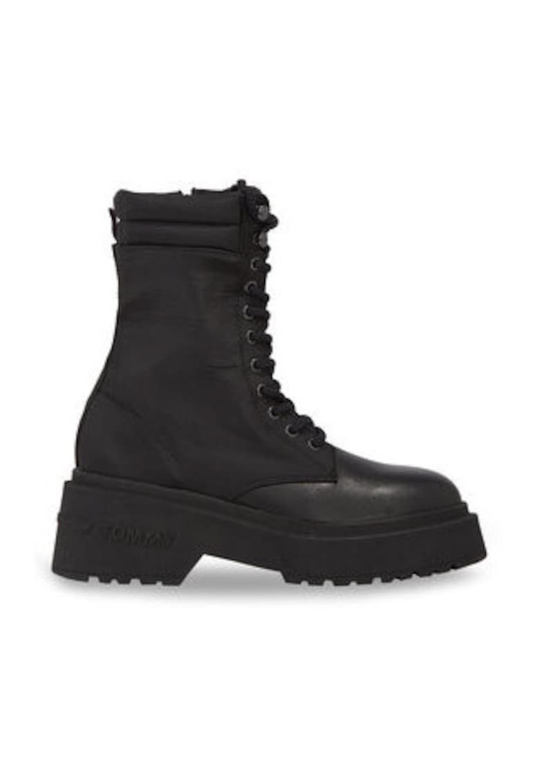 Oferte la Botine dama -  glezna - negru - material textil