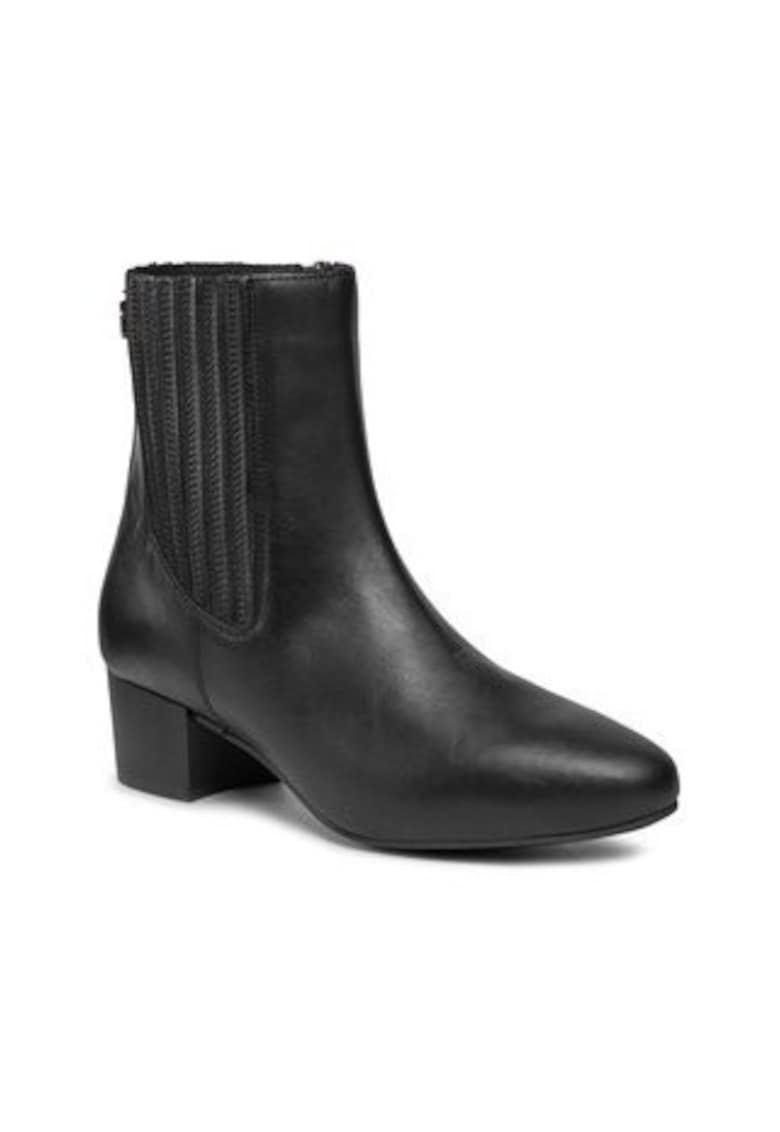 Oferte la Botine dama  piele naturala - Negru