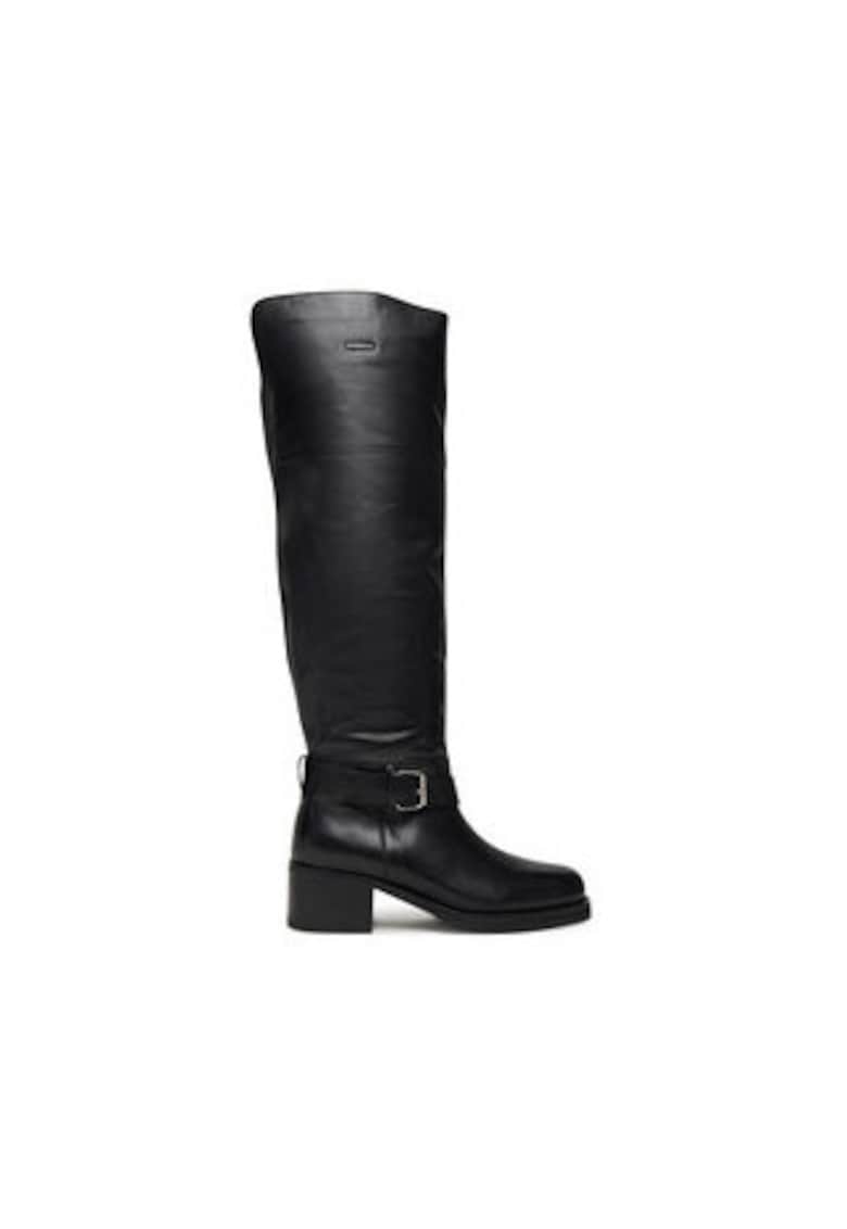 Oferte la Cizme dama -  305520890 - piele naturala - negru