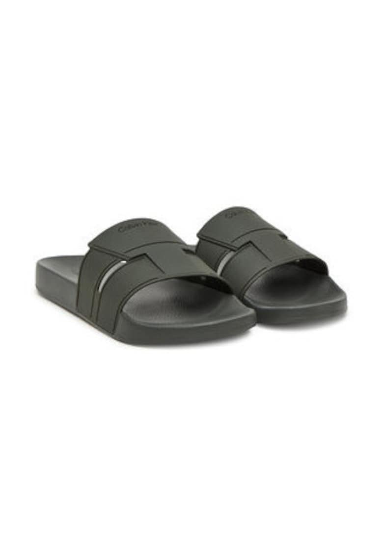 Papuci barbatesti -  verde plastic