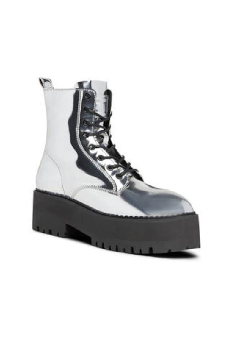 Oferte la Botine dama -  piele ecologica - gri