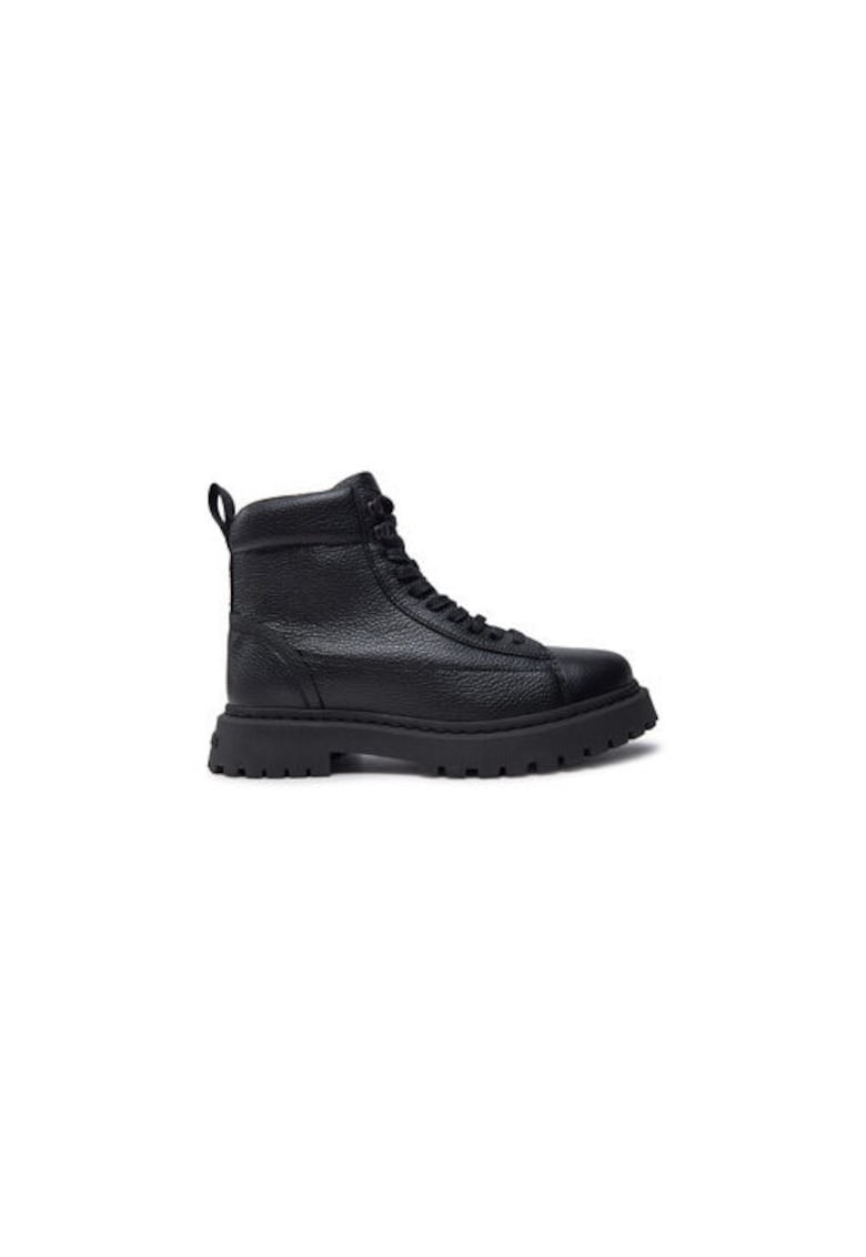 Oferte la Ghete de drumetie barbati -  piele naturala - negru