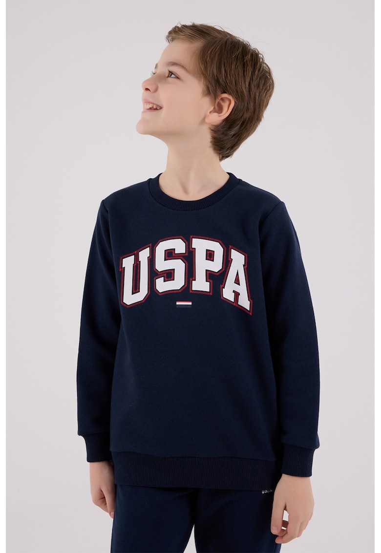 Oferte la Trening cu imprimeu logo - Alb/Rosu inchis/Bleumarin