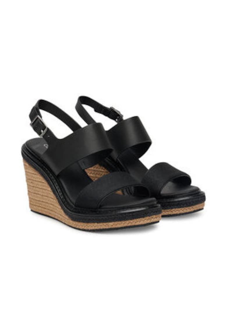 Oferte la Sandale pentru femei -  material textil - negru