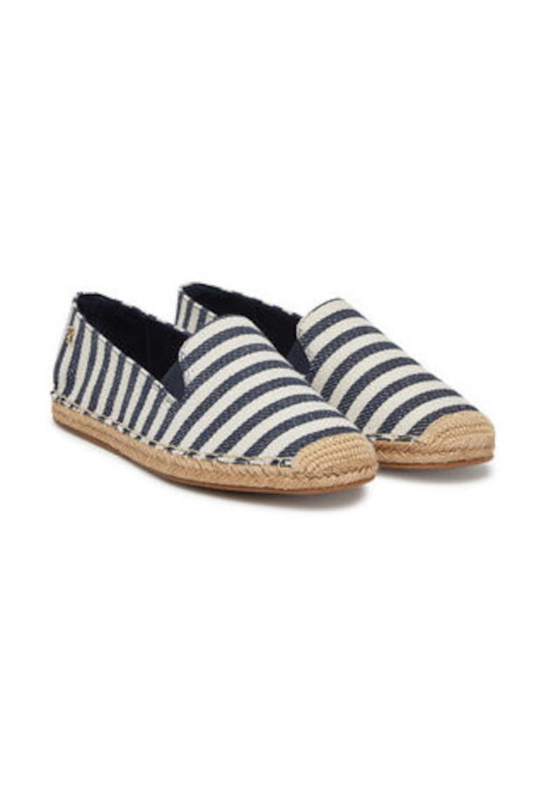 Oferte la Espadrile de dama  material textil - bleumarin/alb