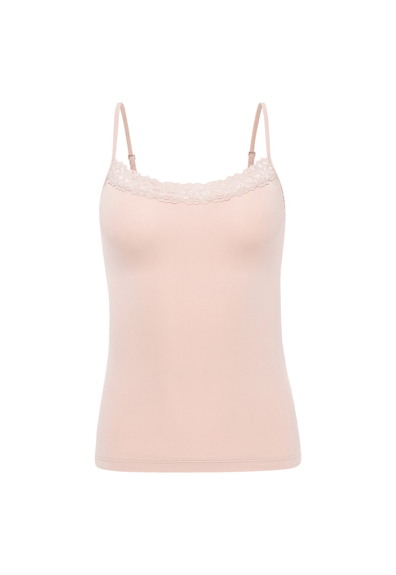 Oferte la Top slim fit cu captuseala din dantela - Bej