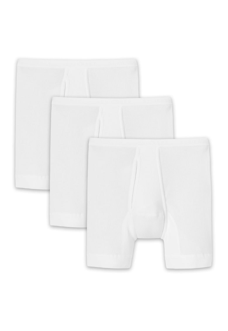 Oferte la Set de boxeri cu banda elastica in talie - 3 perechi - Alb