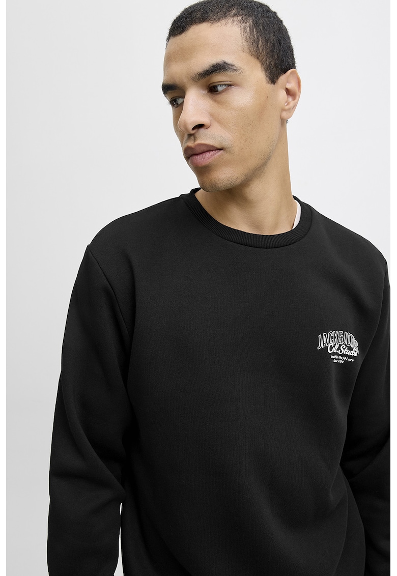 Oferte la Bluza de trening regular-fit cu decolteu la baza gatului Makoto - Negru