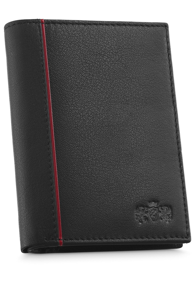 Oferte la Portofel barbati - ® - ZG-N4-F16 - Fabriano - Piele naturala - 9.3x12.7x3 cm - Negru
