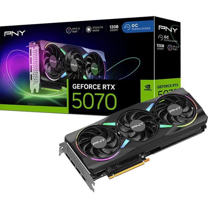 Oferte la Placa Video GeForce RTX 5070 ARGB EPIC-X RGB 12GB GDDR7 192-bit DLSS 4.0