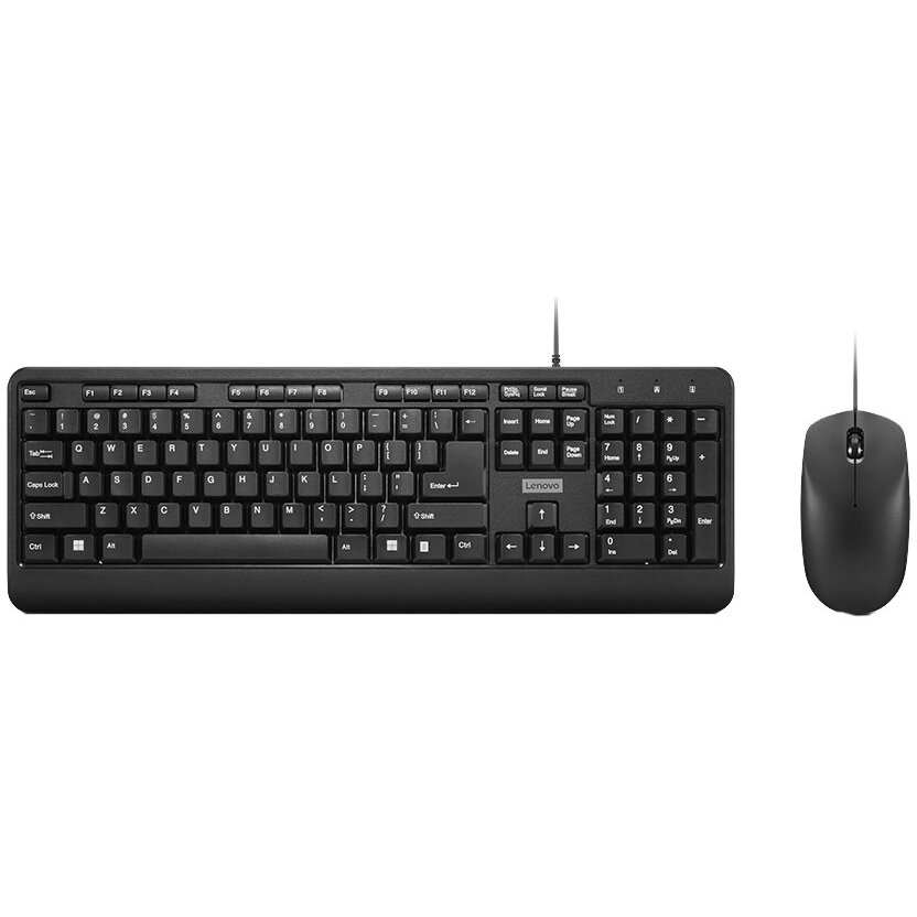 Oferte la Kit tastatura si mouse 104 Tastate Mouse Included Home/Office USB US English Negru