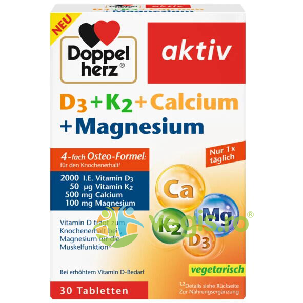 Oferte la D3 + K2 + Calciu + Magneziu 30tb