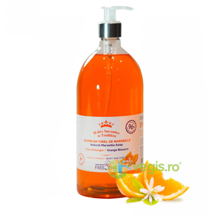 Oferte la Sapun Lichid Natural de Marseille cu Parfum de Floare de Portocal pentru Corp si Maini 1L
