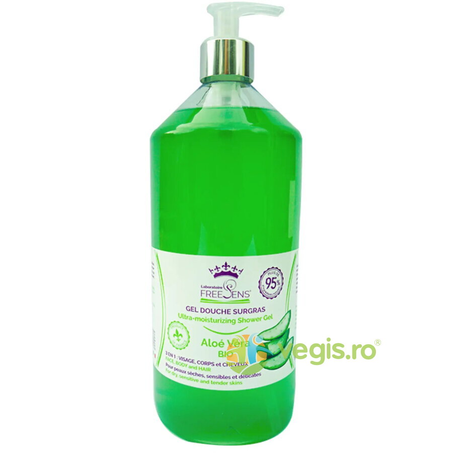 Oferte la Gel de Dus Ultrahidratant 3 in 1 pentru Fata, Corp si Par cu Extract de Aloe Vera 1L