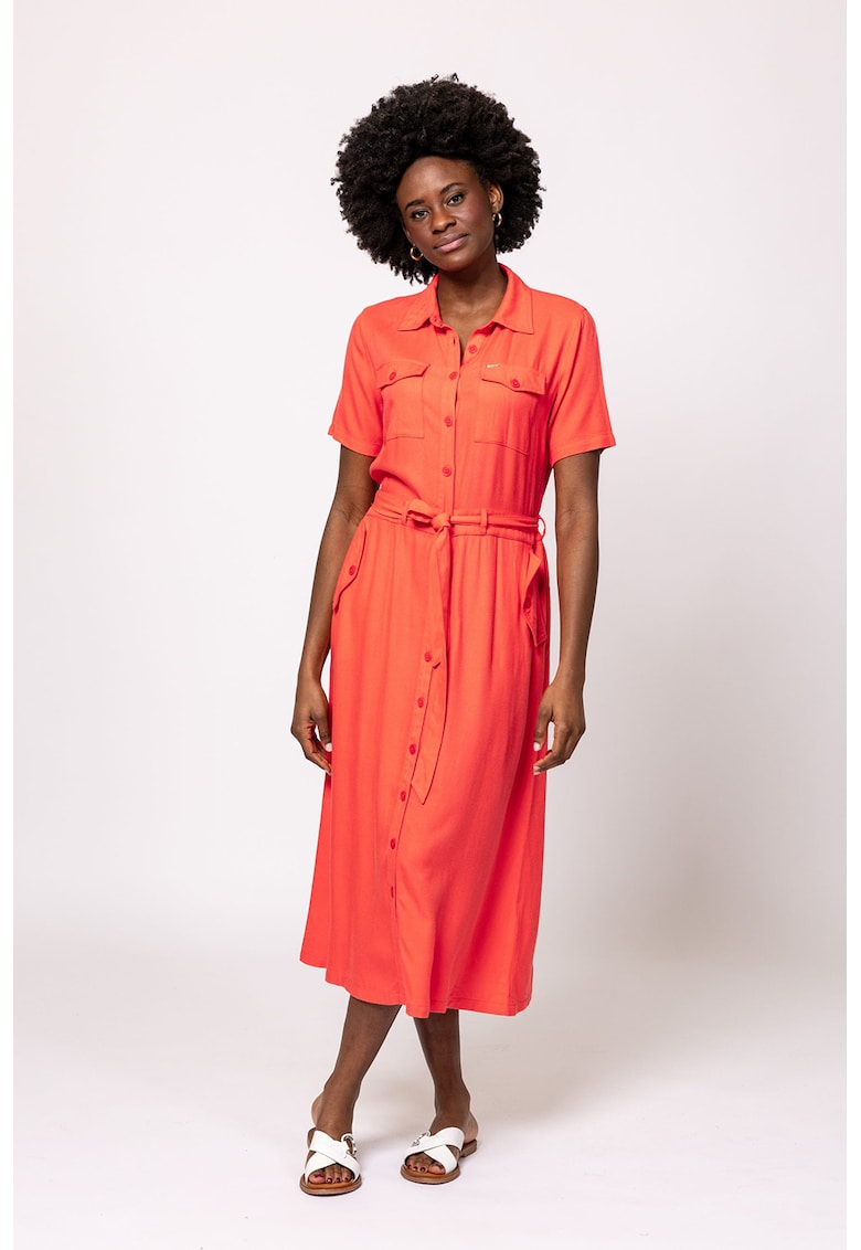 Oferte la Rochie midi cu buzunare laterale Vedbi - Coral