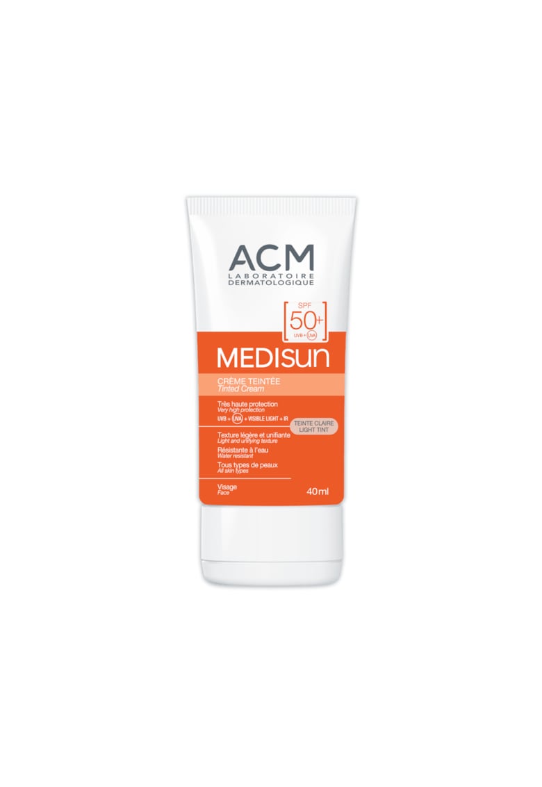 Oferte la Crema colorata pentru protectie solara ACM Medisun SPF 50+ light tint - 40 ml