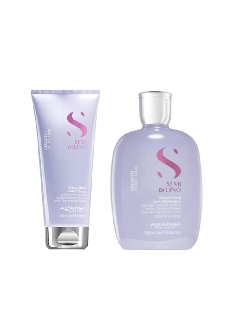 Oferte la Set pentru netezire  Semi Di Lino Sampon 250 ml - Balsam 200 ml