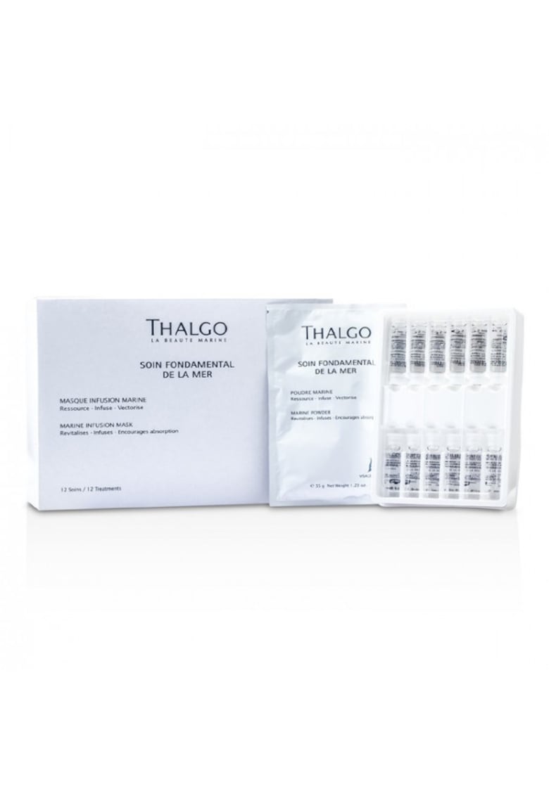 Oferte la Set 12 tratamente pentru ten  Soin Fundamental De La Mer - Marine Powder 12x35gr + Oligo Marine Lotion 12x5ml