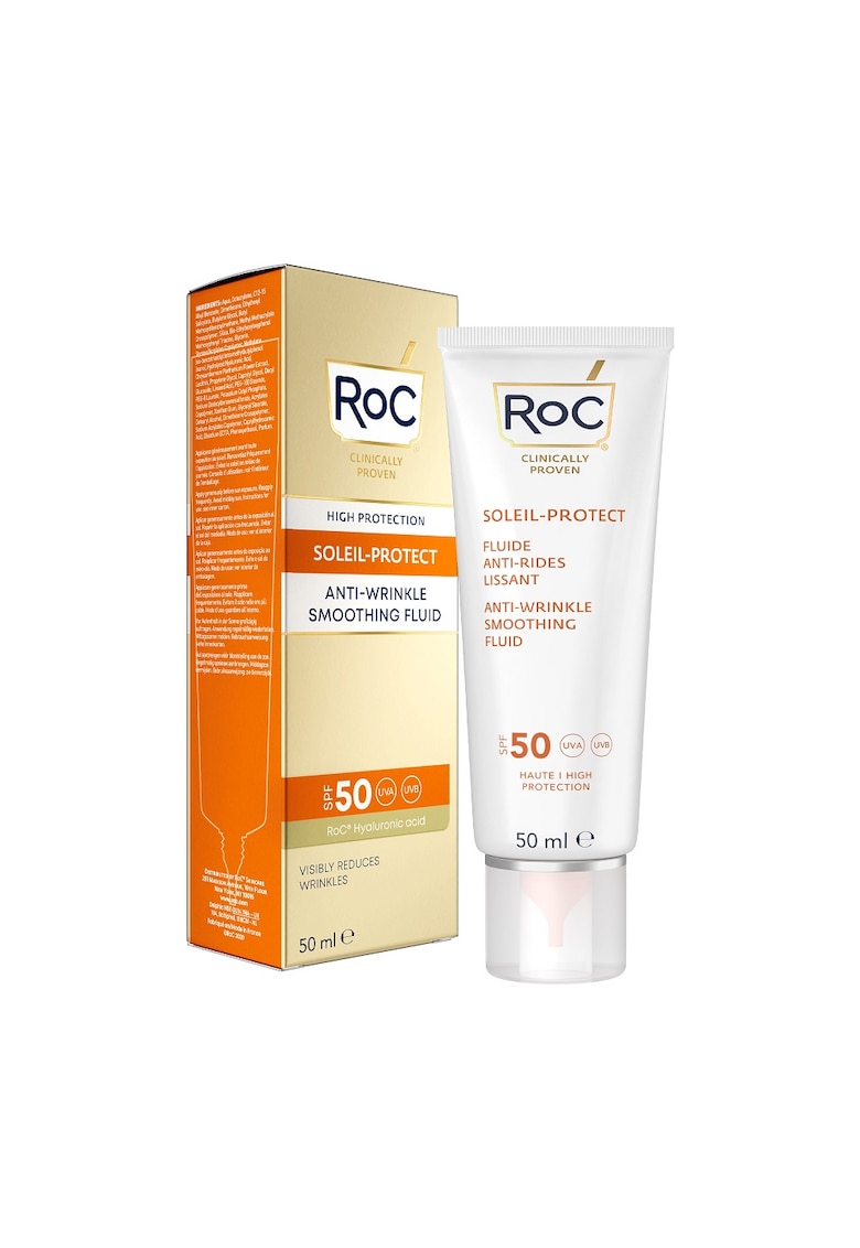 Oferte la Crema de protectie solara antiage SPF50 - Soleil Protect Anti-Wrinkle Fluid -  50ml