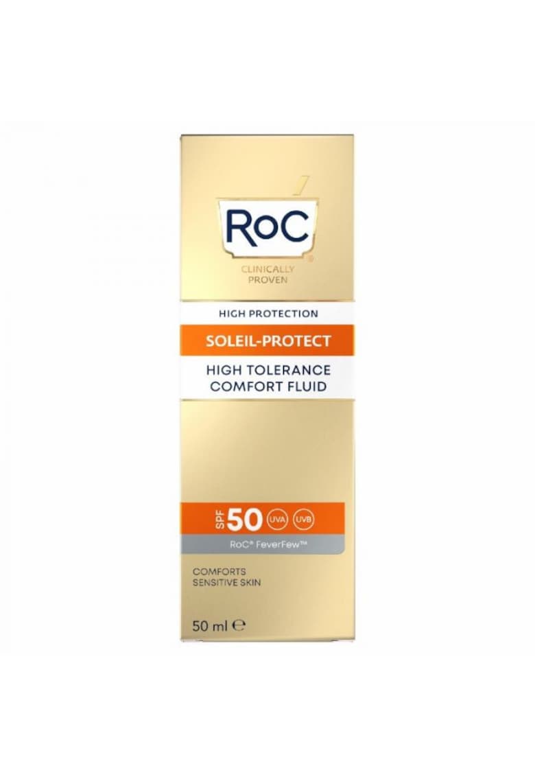Oferte la Crema protectie solara pentru fata SPF50 - Soleil Protect High Fluid -  50ml
