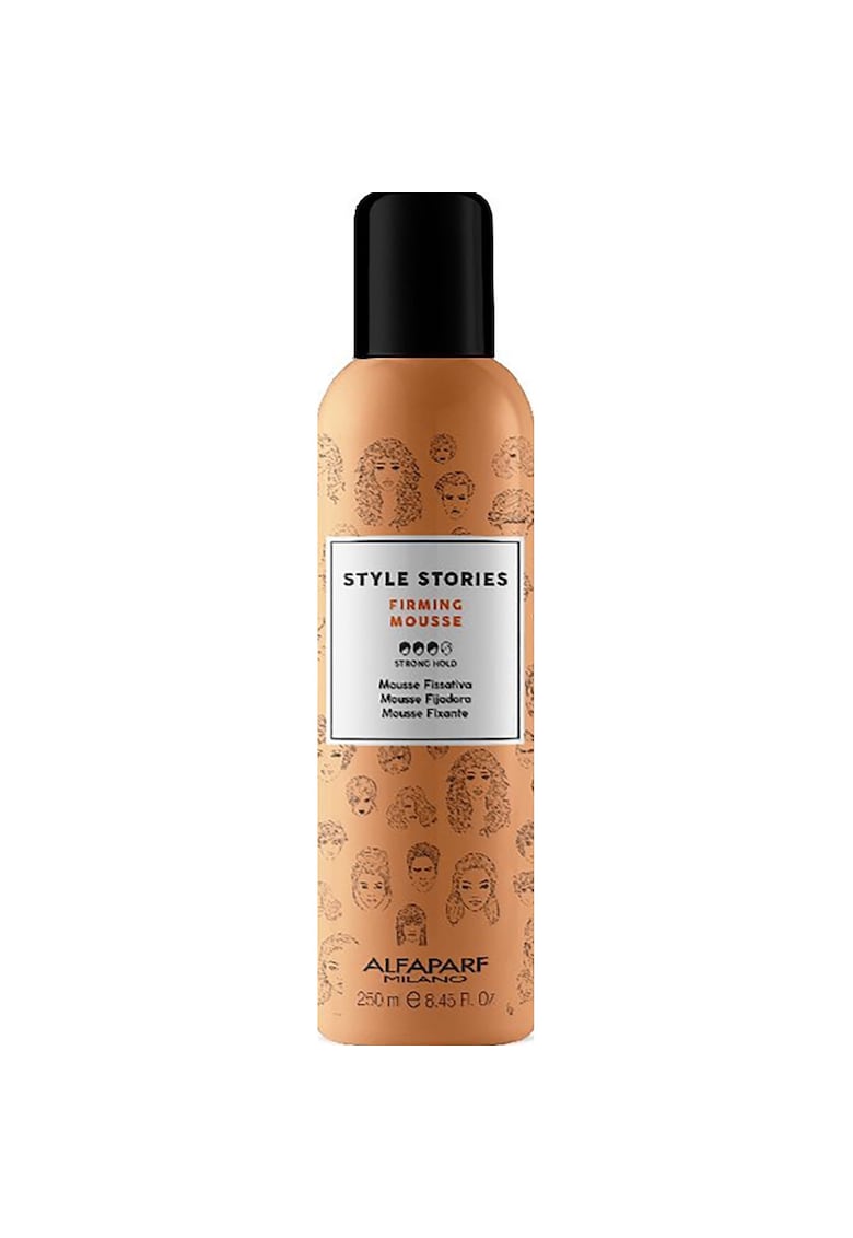 Oferte la Spuma pentru par cret Style Stories Firming Mousse -  250 ml - Portocaliu/Negru