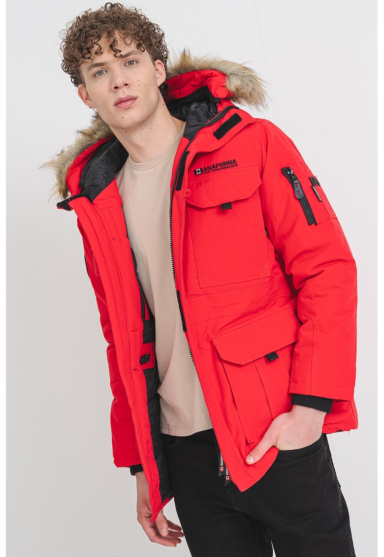 Oferte la Geaca parka cu vatelina Algosana - Rosu