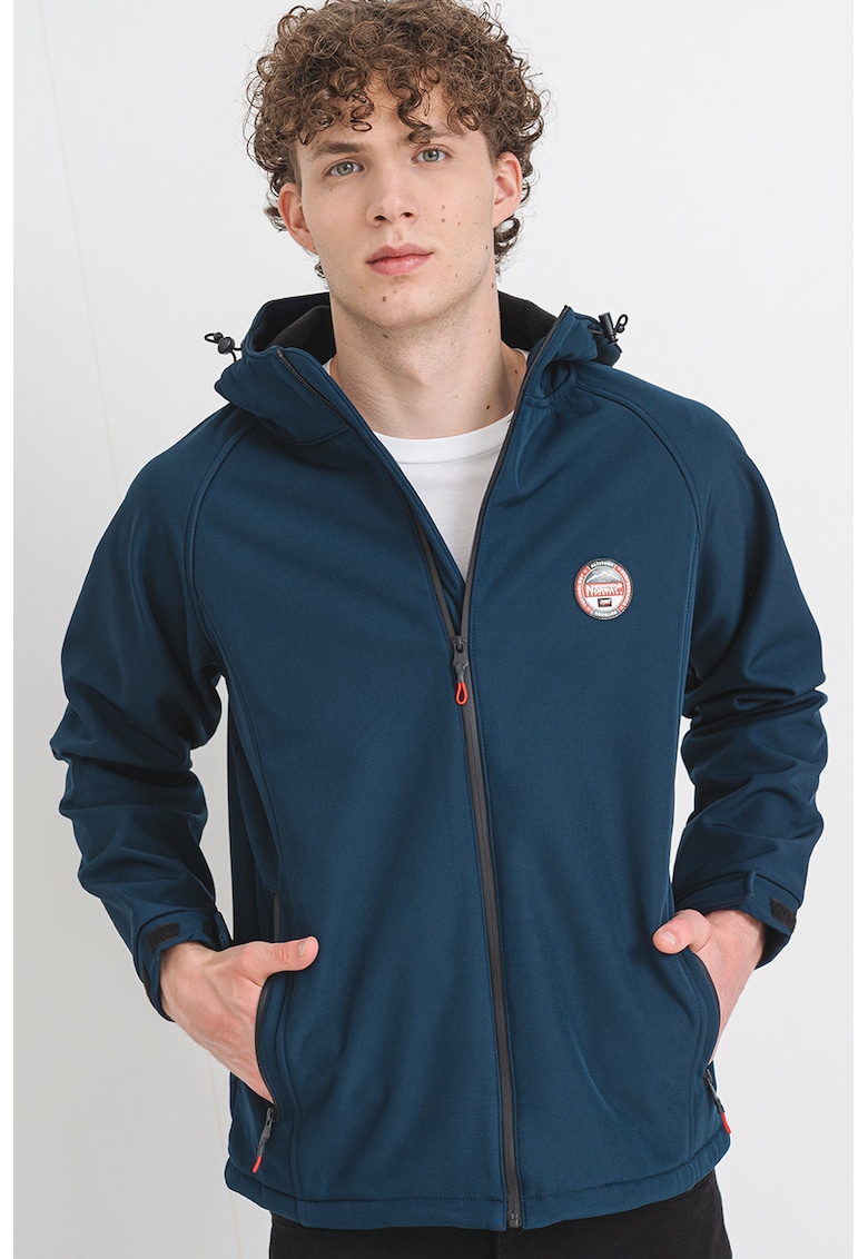 Oferte la Jacheta cu gluga Tamigo Badge - Albastru petrol