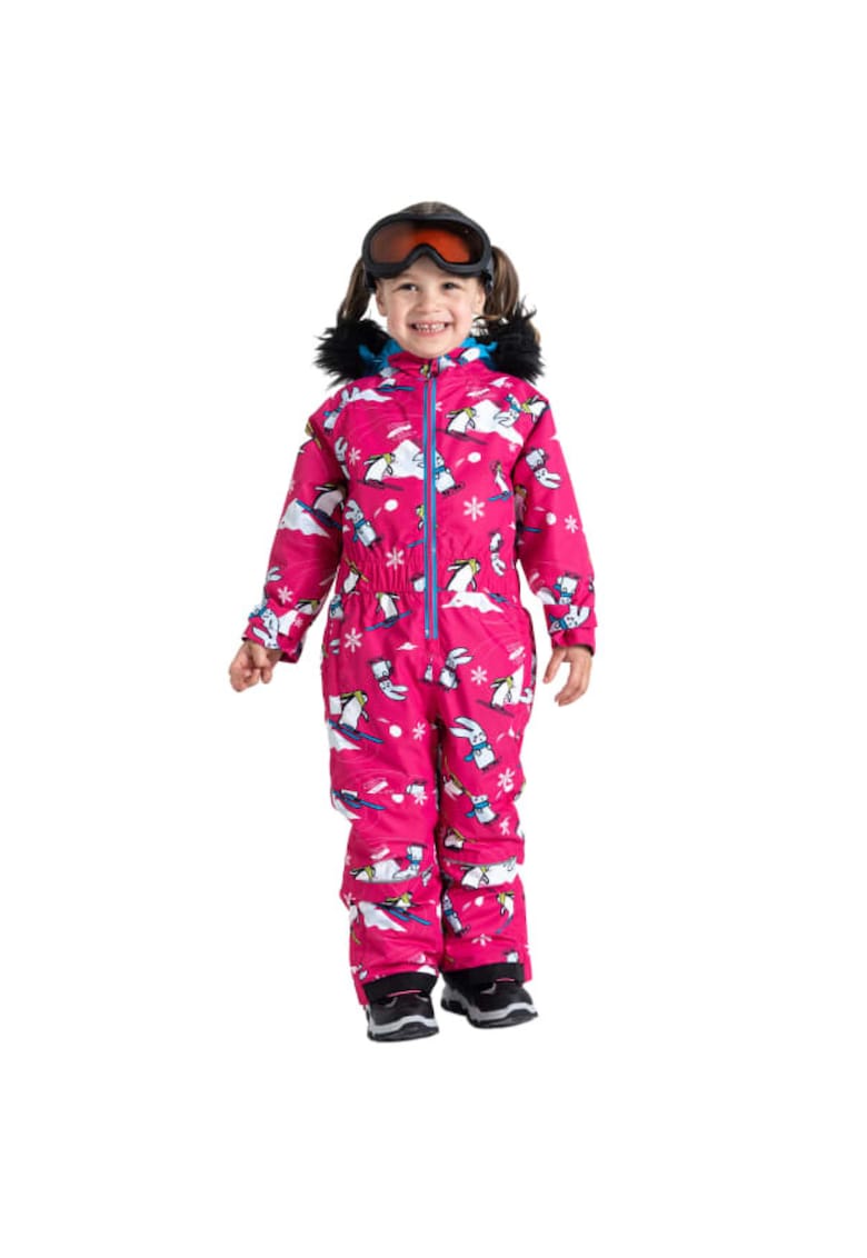 Oferte la Costum de iarna pentru copii -  roz - poliester - impermeabil - cu gluga -