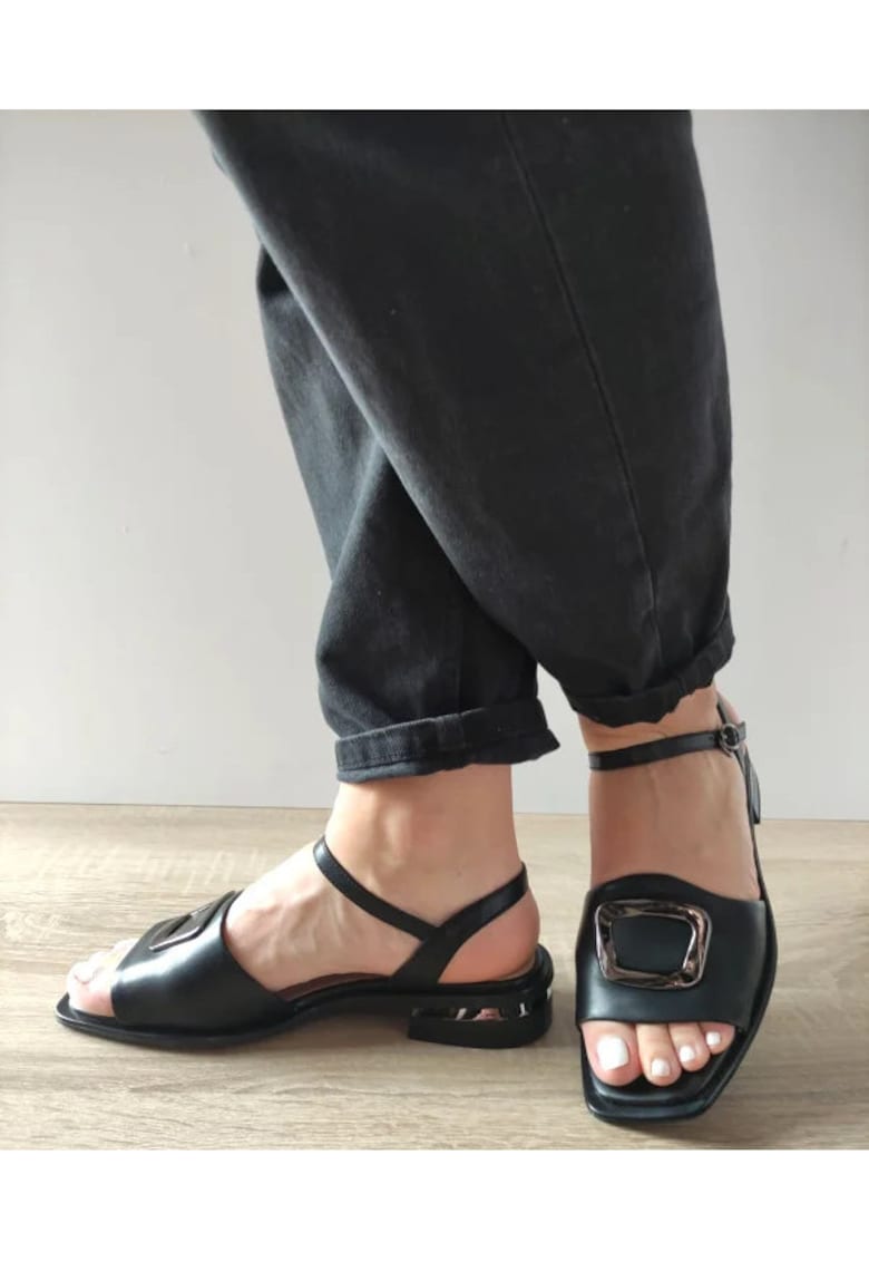 Oferte la Sandale Casual Dama  60001B 01-N Negre - Negru - Negru